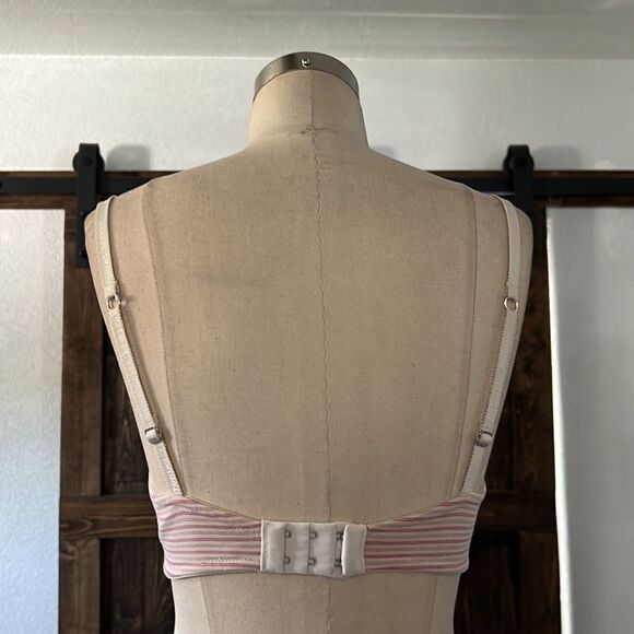 Victorias Secret vintage push up bra striped signature straps Sz-34D - Picture 4 of 9